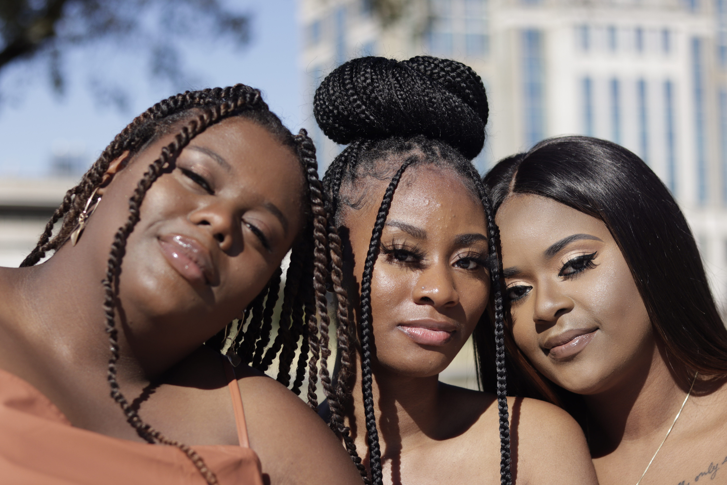 Group of Women Posing Side by Side